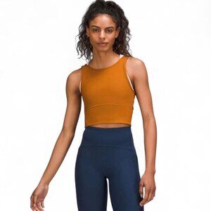 Lululemon Power Pivot Ribbed Tank Top in Butternut Brown